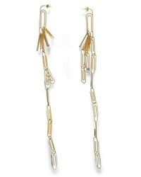 Off-White c/o Virgil Abloh - Maxi Paperclip-Shaped Earrings - Lyst