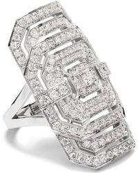 Statement Paris - Ring My Way Xxl Sterling And Diamond Cocktail Ring - Lyst
