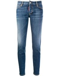 DSquared² Vaqueros pitillo clásicos - Azul