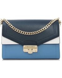 Michael Kors - Medium Kinsley Colour-Block Leather Shoulder Bag - Lyst