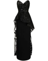 Saiid Kobeisy - Strapless Embroidered Dress - Lyst