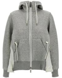 Sacai - Sponge Sweat Hybride Hoodie - Lyst
