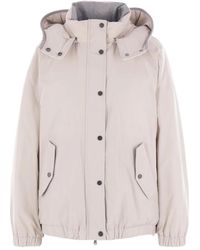 Brunello Cucinelli - Detachable-Hood Down Jacket - Lyst