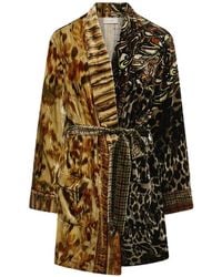 Pierre Louis Mascia - Kanada Animal-Print Dressing Gown - Lyst