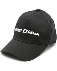 Armani Exchange Logo-print Cap - Black