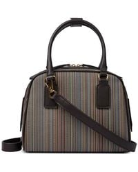 Paul Smith - Striped Top Handle Satchel - Lyst