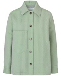 Samsøe & Samsøe - Quilted-Texture Patch-Pocket Jacket - Lyst