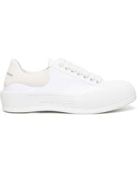 Alexander McQueen - White & Off-white Deck Plimsoll Sneakers - Lyst