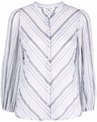 MASSCOB - Striped Stretch-cotton Shirt - Lyst