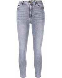 Philipp Plein - Vaqueros Pitillo Capri Con Efecto Desgastado - Lyst
