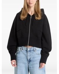 Dime - Hoodie Zippé À Coupe Crop - Lyst