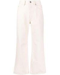 Jil Sander - Cropped Flared Trousers - Lyst