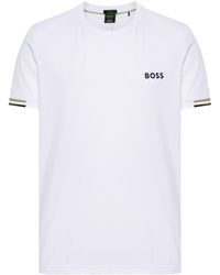 BOSS - Sport-T-Shirt aus Pikee - Lyst