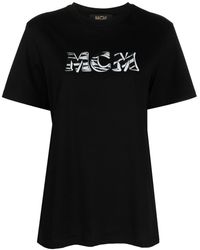 MCM - T-Shirt mit Logo-Print - Lyst
