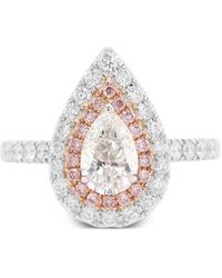 HYT Jewelry - 18Kt Wit- En Roségouden Quatre Ring Met Diamant - Lyst