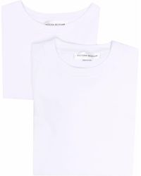 Victoria Beckham - Logo Patch Organic Cotton T-shirt - Lyst
