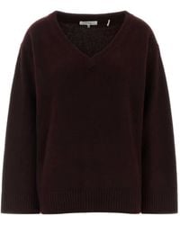 FRAME - Jersey Oversize Con Cuello En V - Lyst