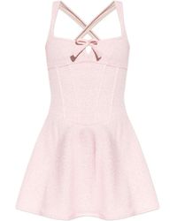 MISBHV - Bow-Embellishment Mini Dress - Lyst