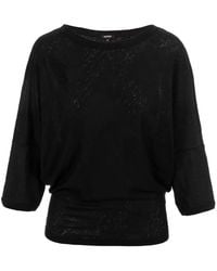 Aspesi - Camiseta Con Cuello Barco - Lyst