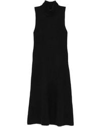 Magda Butrym - High-Neck Sleeveless Midi Dress - Lyst