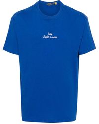 Polo Ralph Lauren - Katoenen T-shirt Met Geborduurd Logo - Lyst