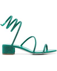Rene Caovilla - Cleo Crystal-embellished 40mm Sandals - Lyst