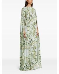 BERNADETTE Vera Strapless Jacquard Maxi Dress in Green | Lyst Canada