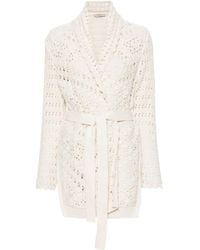 Twinset - Vest Met Open Voorkant - Lyst