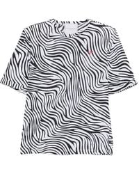 Philosophy Di Lorenzo Serafini - Zebra-Print Logo-Detail T-Shirt - Lyst