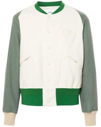 Visvim - Logo-patch Felted Varsity Jacket - Men's - Rayon/wool/linen/flax/cotton - Lyst