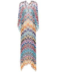 Missoni - Zigzag-pattern Maxi Beach Dress - Lyst