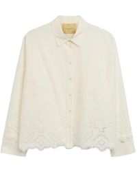 Momoní - Jupe En Popeline À Broderie Anglaise - Lyst
