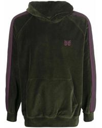 Needles - Logo Embroidered Hoodie - Lyst