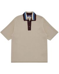 Junya Watanabe - Crochet-Collar Polo Shirt - Lyst