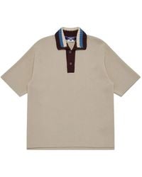 Junya Watanabe - Crochet-Collar Polo Shirt - Lyst