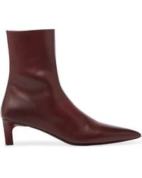 Marsèll - Aculeo Basalt Pointed-Toe Kitten-Heel Boots - Lyst
