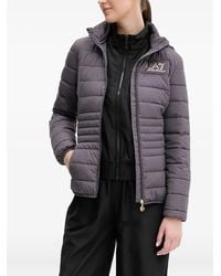 EA7 - Quilted Logo-Detail Jacket - Lyst