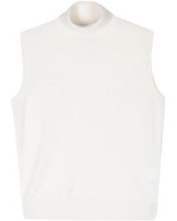 Rohe - Top de punto con cuello desbocado - Lyst