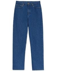 Jil Sander - Jeans Mit Logo-Patch - Lyst