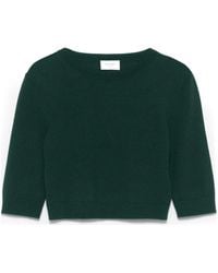 Saint Laurent - Wool Cropped Top - Lyst