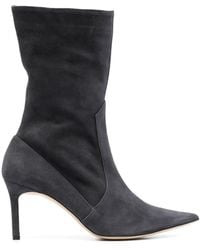 P.A.R.O.S.H. - Stivale 80mm Suede Ankle Boots - Lyst