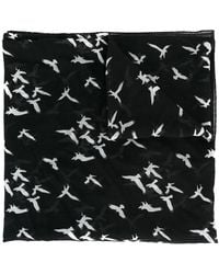 Saint Laurent - Birdprint Scarf - Lyst
