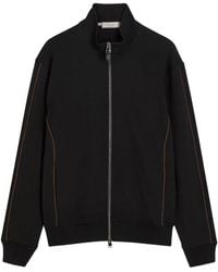 Canali - Pipe-Detail Zip-Up Sweatshirt - Lyst