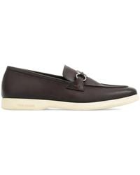 Ferragamo - Leather Buckle Loafers - Lyst