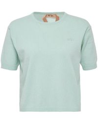 N°21 - Short-Sleeve Crew-Neck T-Shirt - Lyst