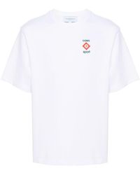 Casablancabrand - 3d Logo-print Cotton T-shirt - Lyst