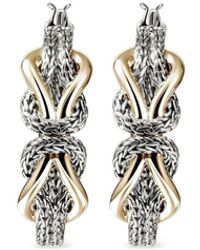 John Hardy - Infinite Love Knot Hoop Earrings - Lyst