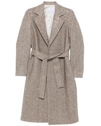 Manuel Ritz - Sequin-Embellished Chevron Coat - Lyst