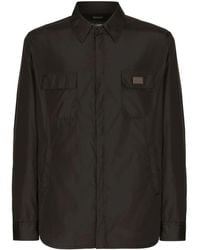 Dolce & Gabbana - Hemd Mit Logo-Patch - Lyst
