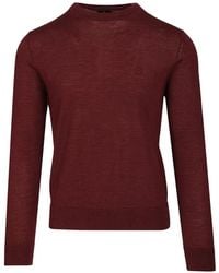 Etro - Pull À Broderies Pegaso Et Col Rond - Lyst